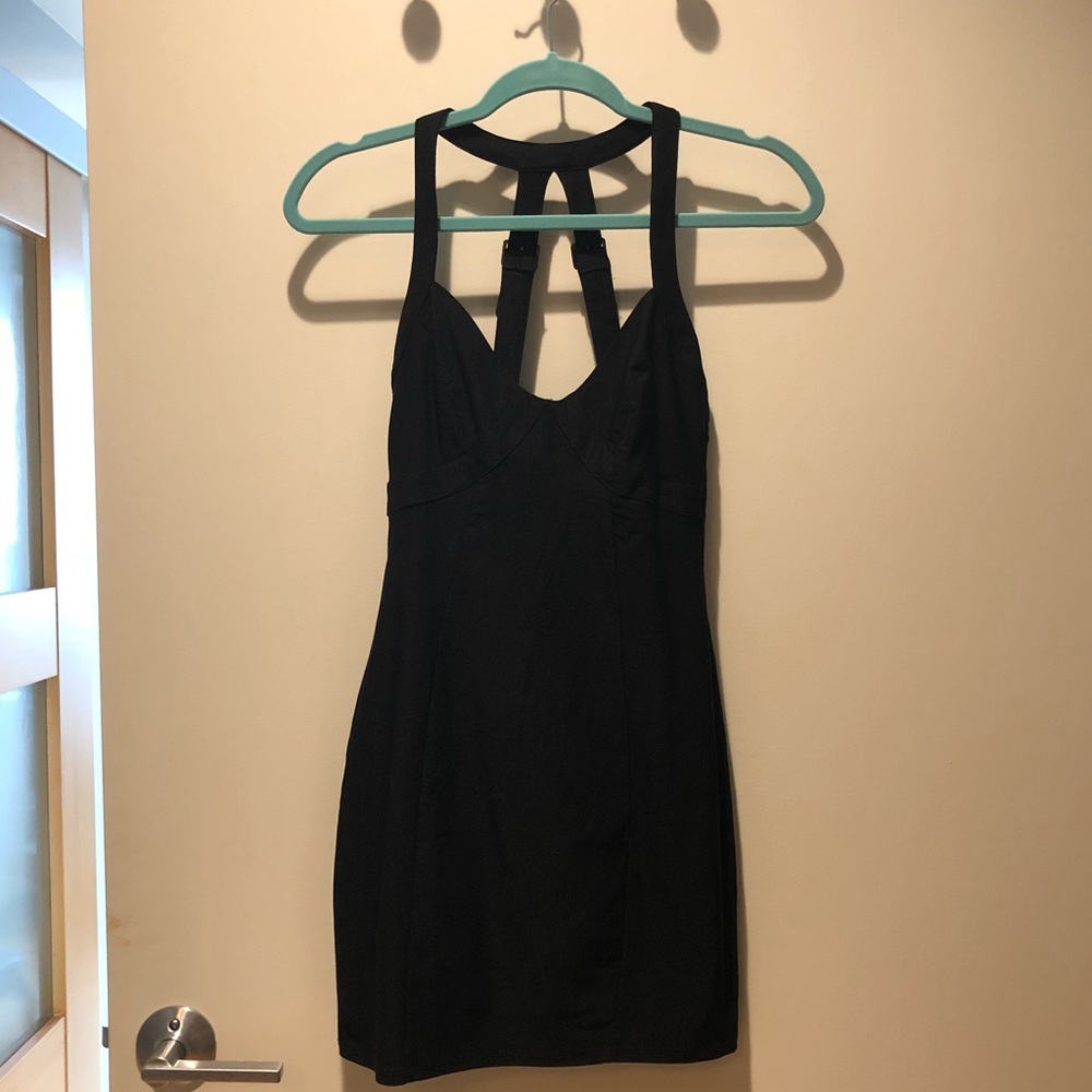 Sexy black bodycon dress